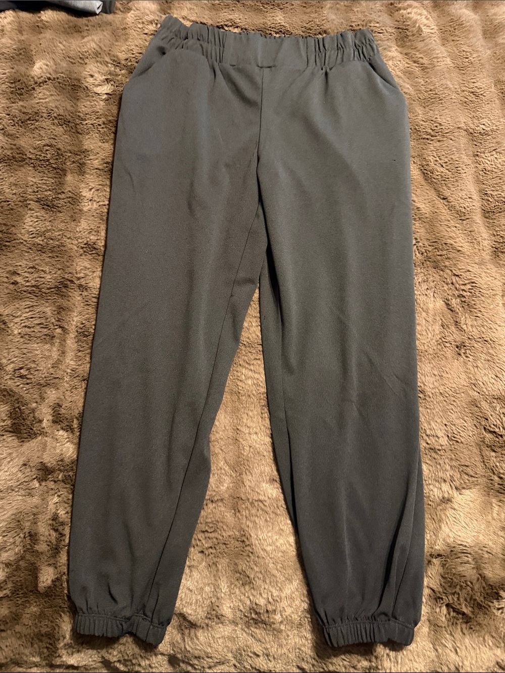 Ashley Stewart Black Dress Elastic Waist Joggers